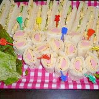 ひな祭り☆おもてなしサンドイッチ！